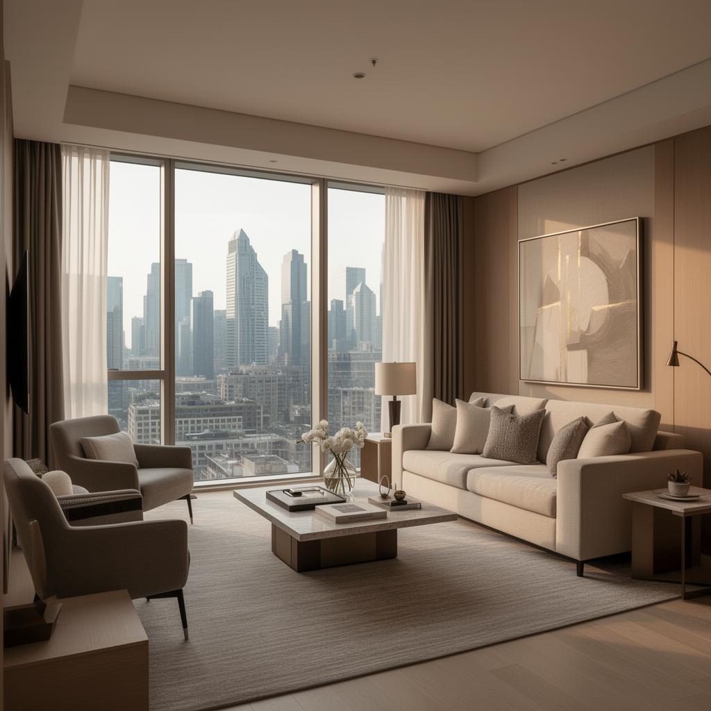 Luxueus interieur van een condo hotel